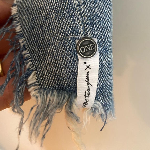 One Teaspoon One X “The Ledgend” Distressed Jean Shorts Size 23 - Picture 6 of 16